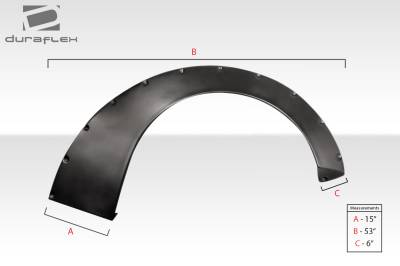 Duraflex - Universal V3 7cm Duraflex Fender Flares 114547 - Image 6