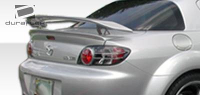 Duraflex - Mazda RX-8 Duraflex M-1 Speed Wing Trunk Lid Spoiler - 3 Piece - 100585 - Image 5