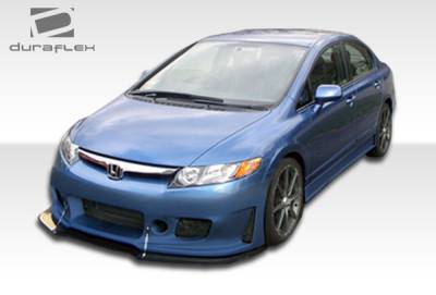 Duraflex - Honda Civic 4DR Duraflex B-2 Front Bumper Cover - 1 Piece - 103518 - Image 7