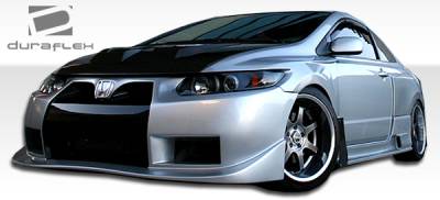 Duraflex - Honda Civic 2DR Duraflex GT500 Wide Body Front Fenders - 2 Piece - 105248 - Image 2