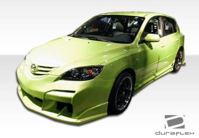 Duraflex - Mazda 3 4DR HB Duraflex Raven Body Kit - 4 Piece - 110607 - Image 2