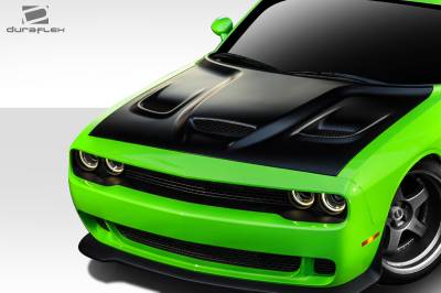 Duraflex - Dodge Challenger Duraflex Hellcat Look Hood - 1 Piece - 112342 - Image 2