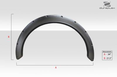 Duraflex - Universal Universal \Universal Duraflex Fender Flares 112766 - Image 5