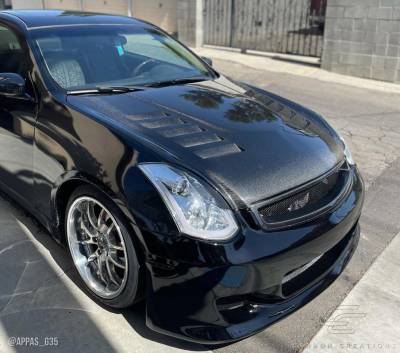 Carbon Creations - Infiniti G Coupe O Design DriTech Carbon Fiber Body Kit- Hood 112968 - Image 3