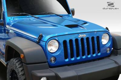 Duraflex - Jeep Wrangler Viper Look Duraflex Body Kit- Hood 113216 - Image 2