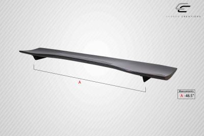 Carbon Creations - 62" Universal VRX V.1 Short 9pcs Carbon Fiber Body Kit-Wing/Spoiler!!! 113249 - Image 5