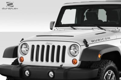 Duraflex - Jeep Wrangler Rage Duraflex Body Kit- Hood 113887 - Image 2