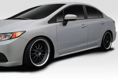 Duraflex - Honda Civic 4dr RR Duraflex Side Skirts Body Kit 114286 - Image 2