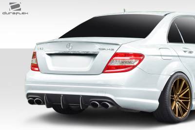 Duraflex - Mercedes C63 Super Fin Duraflex Rear Bumper Diffuser Body Kit 114366 - Image 2