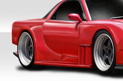 Duraflex - Mazda RX7 Bossen Duraflex Rear Wide Body Fender Flares 114443 - Image 3