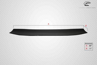 Carbon Creations - Universal 80" VRX Carbon Fiber Body Kit-Air Foil Blade Wing/Spoiler 114478 - Image 2