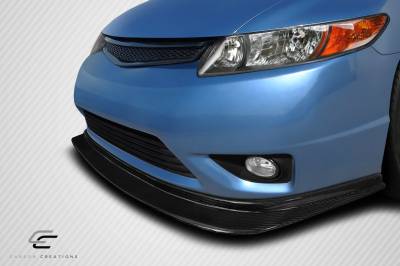 Carbon Creations - Honda Civic MDF Carbon Fiber Creations Front Bumper Lip Body Kit 116058 - Image 2