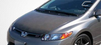 Carbon Creations - Honda Civic 4DR Carbon Creations OEM Hood - 1 Piece - 104107 - Image 5