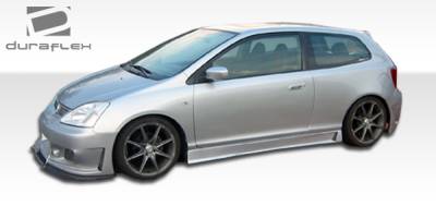 Duraflex - Honda Civic HB Duraflex B-2 Front Bumper Cover - 1 Piece - 100347 - Image 3