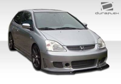 Duraflex - Honda Civic HB Duraflex B-2 Front Bumper Cover - 1 Piece - 100347 - Image 5