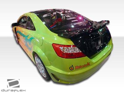 Duraflex - Honda Civic 2DR Duraflex Hot Wheels Wide Body Rear Fender Flares - 2 Piece - 100679 - Image 2