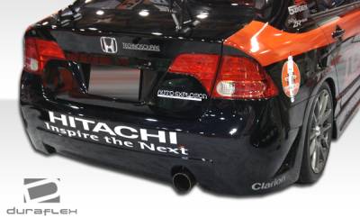 Duraflex - Honda Civic 4DR Duraflex B-2 Rear Bumper Cover - 1 Piece - 103520 - Image 2