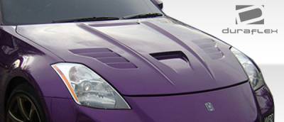 Duraflex - Nissan 350Z Duraflex Vader Hood - 1 Piece - 104860 - Image 2