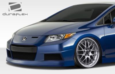 Duraflex - Honda Civic 2DR Bisimoto Duraflex Front Body Kit Bumper 108096 - Image 3