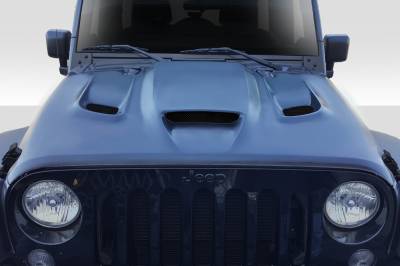 Duraflex - Jeep Wrangler Hellcat Look Duraflex Body Kit- Hood 113214 - Image 1