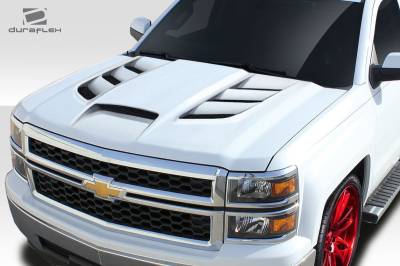 Duraflex - Chevrolet Silverado Viper Duraflex Body Kit- Hood 114227 - Image 2