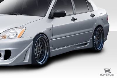 Duraflex - Mitsubishi Lancer Trackstars Duraflex Side Skirts Body Kit 114665 - Image 2