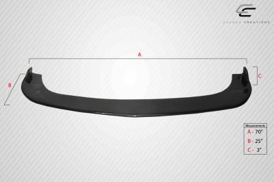 Carbon Creations - Universal Type 4 Carbon Fiber Creations Front Bumper Lip Body Kit 114456 - Image 2