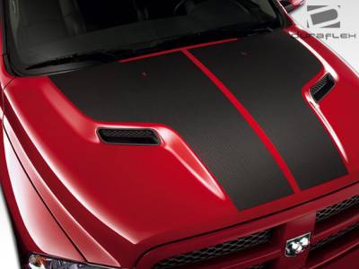 Duraflex - Dodge Ram Duraflex MP-R Hood - 1 Piece - 107103 - Image 2