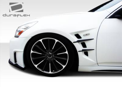 Duraflex - Infiniti G35 4DR Duraflex W-1 Fenders - 2 Piece - 108243 - Image 3