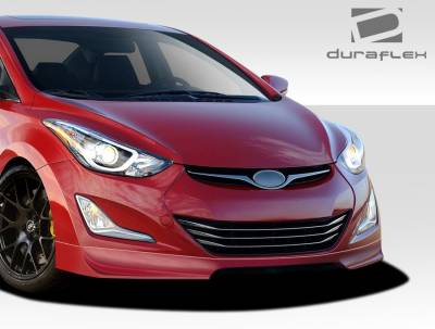 Duraflex - Hyundai Elantra Duraflex Racer Front Lip Under Spoiler Air Dam - 1 Piece - 109336 - Image 2