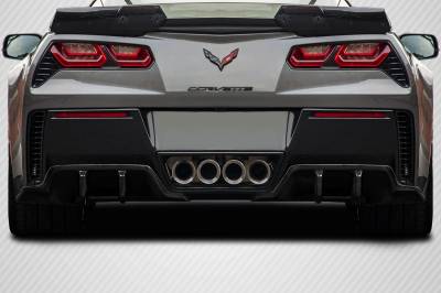 Chevrolet Corvette Exe Carbon Fiber Rear Bumper Diffuser Body Kit 117461