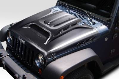 Duraflex - Jeep Wrangler Avenge Duraflex Body Kit- Hood 117934 - Image 2