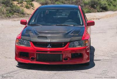 Carbon Creations - Mitsubishi Lancer Carbon Creations C-1 Hood - 1 Piece - 103203 - Image 3