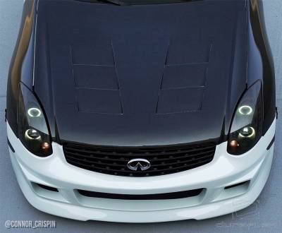 Duraflex - Infiniti G35 2DR Duraflex Type G Front Bumper Cover - 1 Piece - 100460 - Image 6