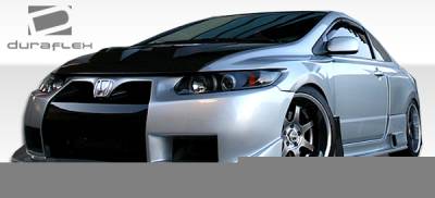 Duraflex - Honda Civic 2DR Duraflex GT500 Wide Body Front Bumper Cover - 1 Piece - 105246 - Image 3