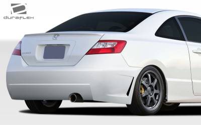 Duraflex - Honda Civic 2DR Duraflex B-2 Rear Bumper Cover - 1 Piece - 106857 - Image 3