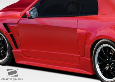 Duraflex - Ford Mustang Duraflex CBR500 Wide Body Side Skirts Rocker Panels - 2 Piece - 107581 - Image 3