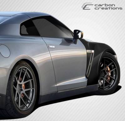 Carbon Creations - Nissan GT-R Carbon Creations OEM Fenders - 2 Piece - 109064 - Image 2