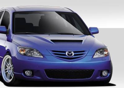 Duraflex - Mazda 3 4DR HB Duraflex M-Speed Hood - 1 Piece - 109501 - Image 1