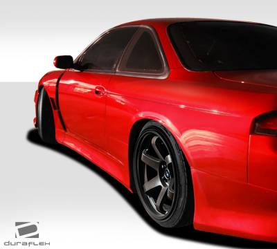 Duraflex - Nissan 240SX Duraflex V-Speed Wide Body Side Skirt Rocker Panels - 2 Piece - 109514 - Image 2