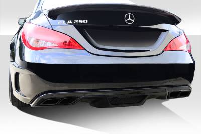 Mercedes-Benz CLA Duraflex Black Series Look Wide Body Rear Bumper Cover - 1 Piece - 112013