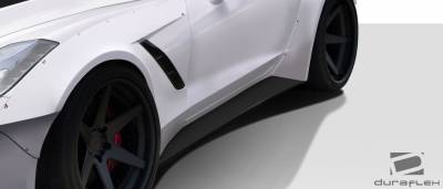 Duraflex - Chevrolet Corvette Duraflex Gran Veloce Wide Body Side Skirts- 2 Piece - 112430 - Image 2