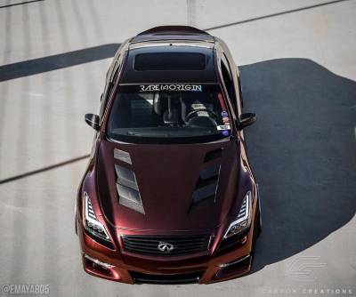 Carbon Creations - Infiniti G Coupe 2DR AM-S DriTech Carbon Fiber Body Kit- Hood 112966 - Image 3