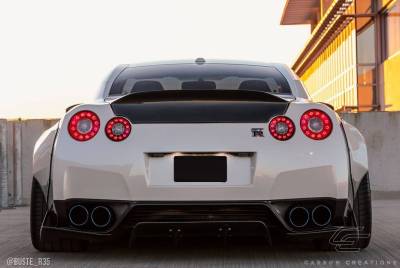 Carbon Creations - Fits Nissan GTR LBW Carbon Fiber Creations Rear Bumper Lip Body Kit 113511 - Image 2