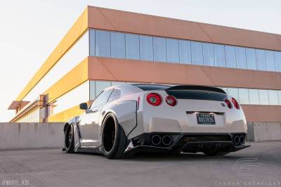 Carbon Creations - Fits Nissan GTR LBW Carbon Fiber Creations Rear Bumper Lip Body Kit 113511 - Image 3