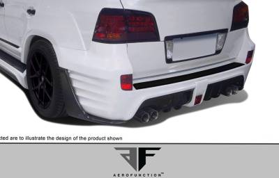 Aero Function - Lexus LX AF-1 Aero Function (GFK) Rear Wide Body Kit Bumper 112292 - Image 2