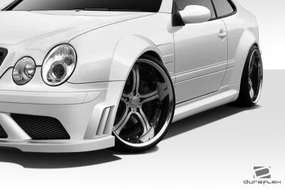 Duraflex - Mercedes-Benz CLK Duraflex Black Series Look Wide Body Front Fender Flares - 2 Piece - 112560 - Image 2