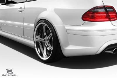 Duraflex - Mercedes-Benz CLK Duraflex Black Series Look Wide Body Rear Fender Flares - 2 Piece - 112561 - Image 2