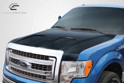 Carbon Creations - Ford F150 Ram Air DriTech Carbon Fiber Body Kit- Hood 112936 - Image 2