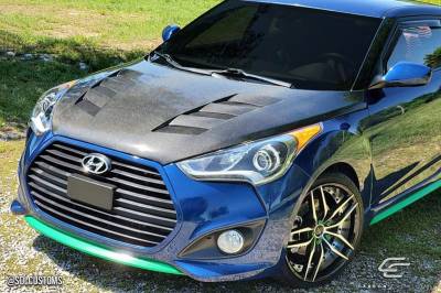 Carbon Creations - Hyundai Veloster AM-S DriTech Carbon Fiber Body Kit- Hood 112952 - Image 2